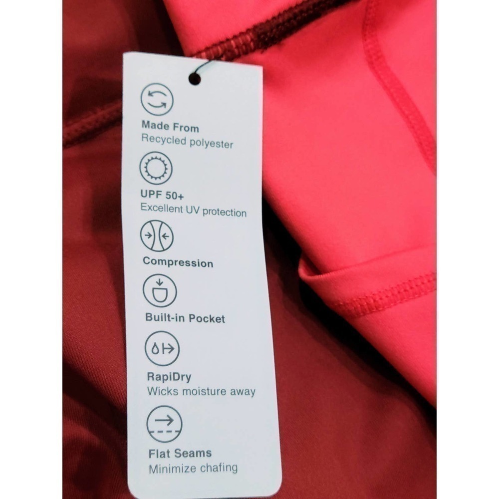 IDEOLOGY Women's High Rise Colorblock Leggings XXL Red - Picture 3 of 7
